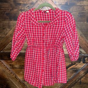 H&M Divided Adorable Gathered Flannel